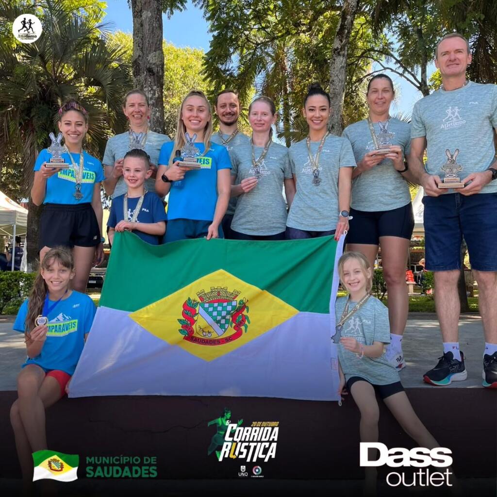 Atletas saudadenses brilham na 6ª Corrida Rústica da Polícia Militar em Chapecó