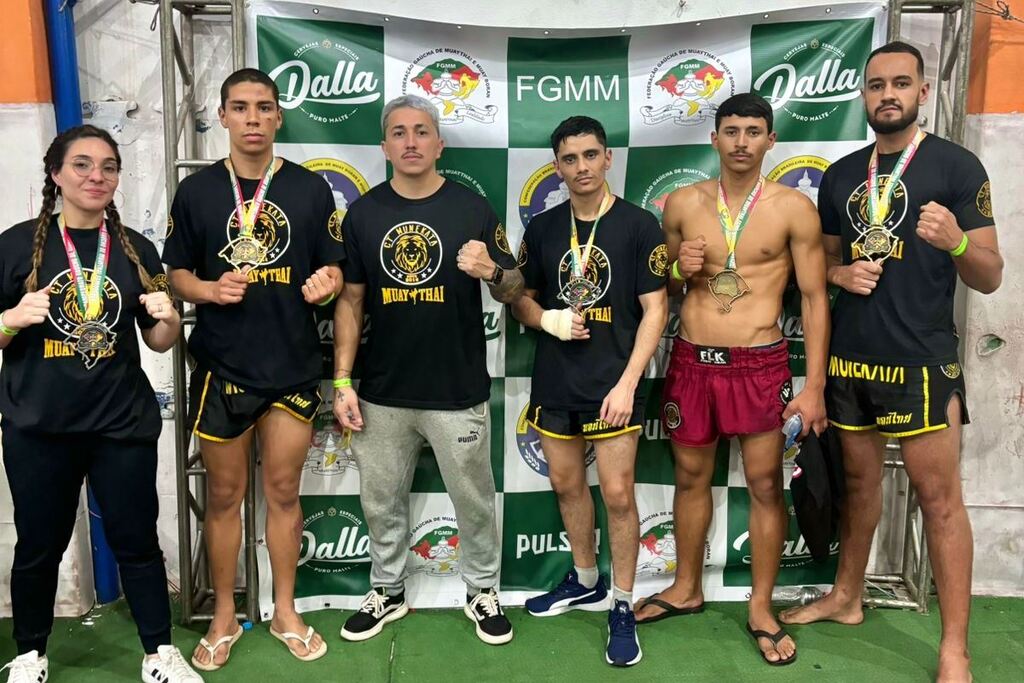 Team Munekata conquista três títulos e três vices no Campeonato Gaúcho de Muay Thai