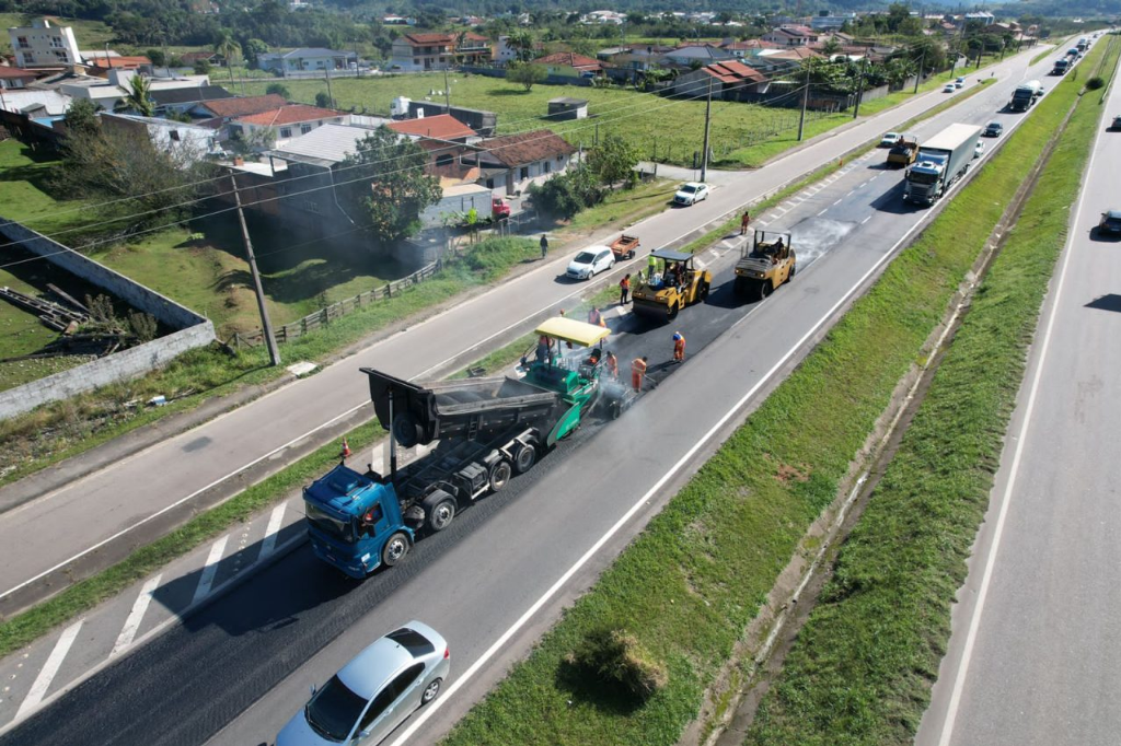 Imagem divulgação CCR ViaCosteira - Obras da CCR ViaCosteira podem causar lentidão em alguns trechos da BR-101