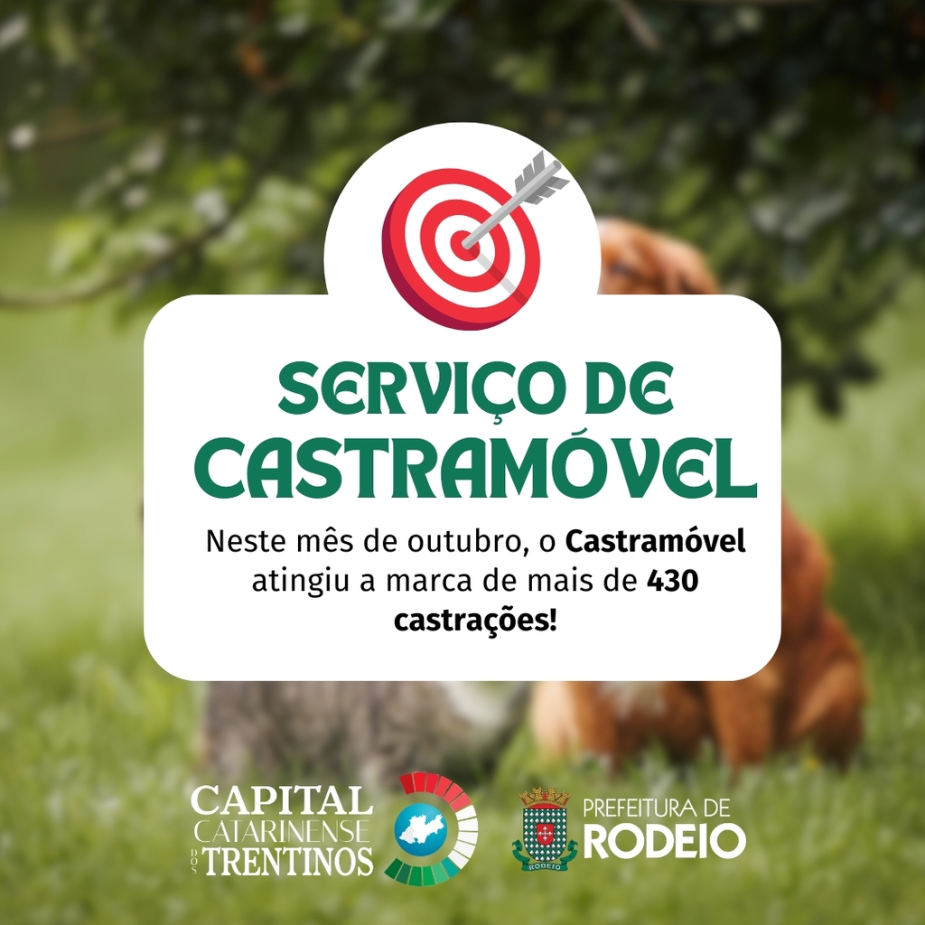 SERVIÇO DE “CASTRAMÓVEL” ATINGE MARCA DE MAIS DE 430 CASTRAÇÕES
