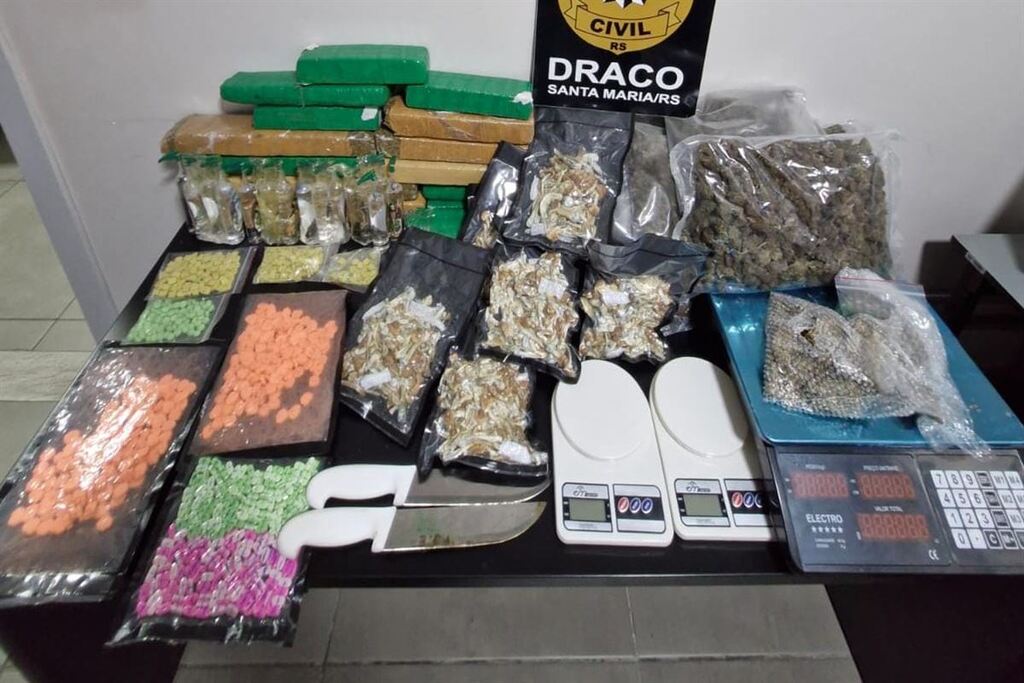 Casal é preso com grande quantidade de drogas em Santa Maria