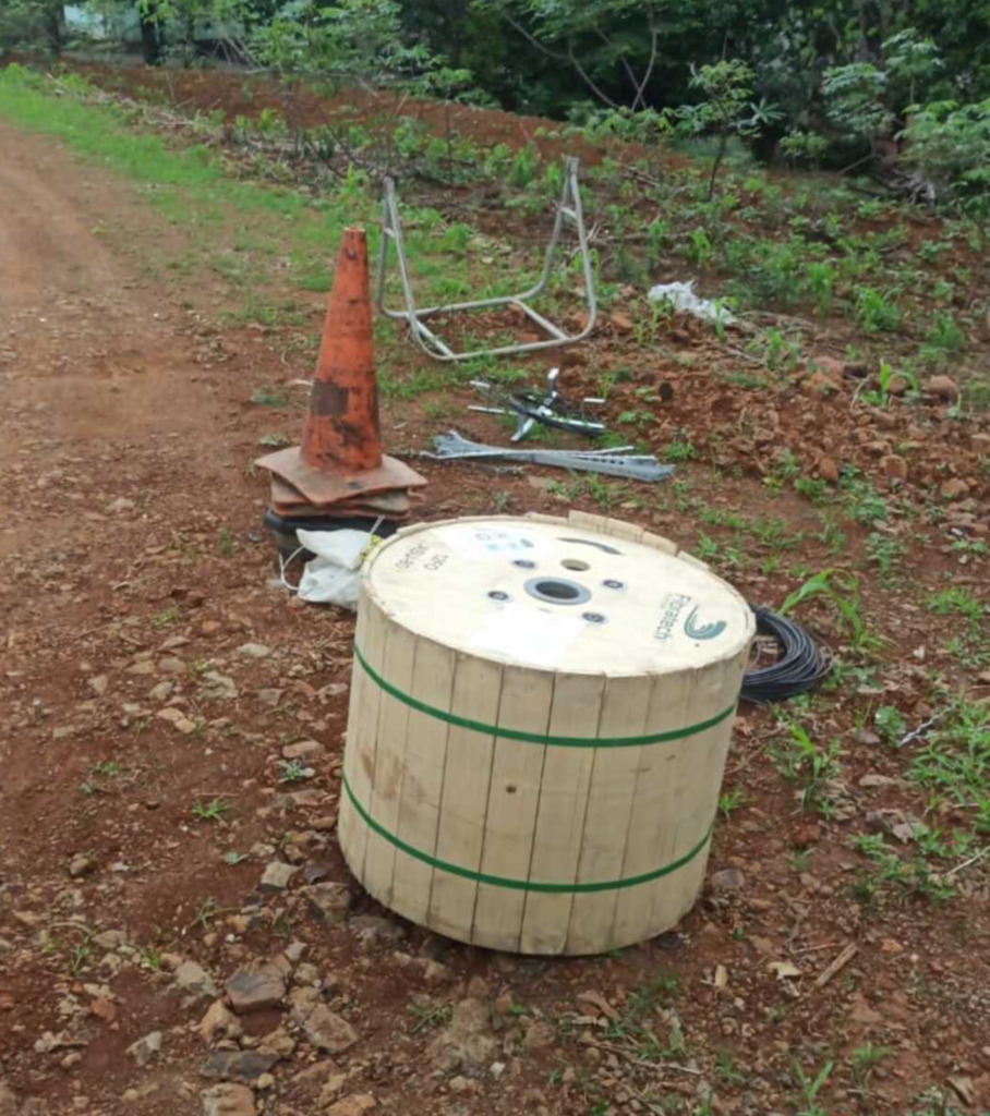 PM recupera mais de três mil metros de fibra ótica furtada em São Miguel do Oeste