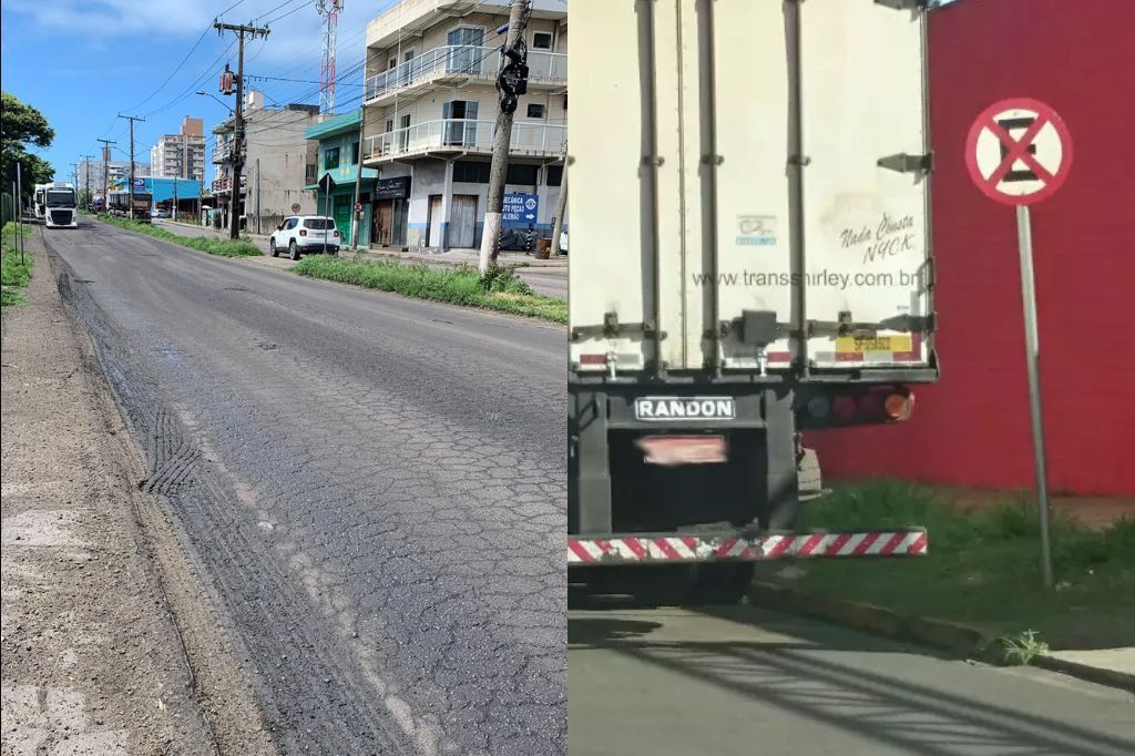 Moradores reclamam de estacionamento irregular de caminhões em Imbituba