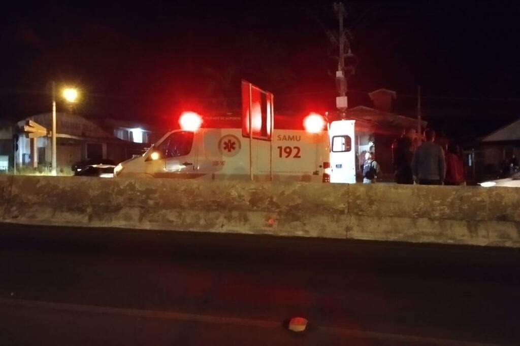 Foto: Divulgação - Vítima foi socorrida pelo SAMU e encaminhada ao Hospital Universitário de Santa Maria (Husm)