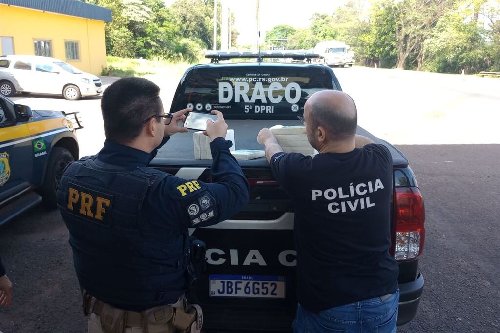 Foto: Polícia Rodoviária Federal (PRF) - Nos últimos 40 dias mais de R$ 5 milhões em drogas foram apreendidas em rodovias da região