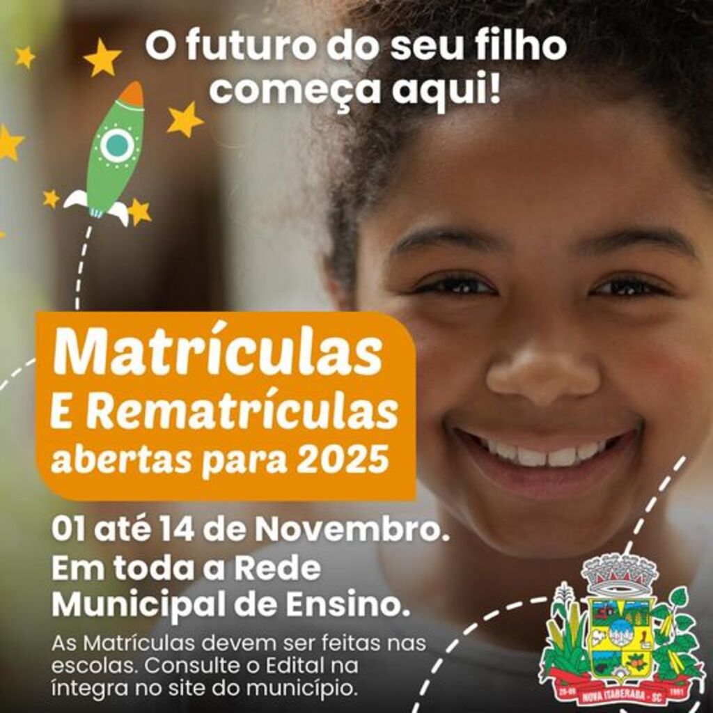 Nova Itaberaba abre período de matrículas e rematrículas para ano letivo de 2025