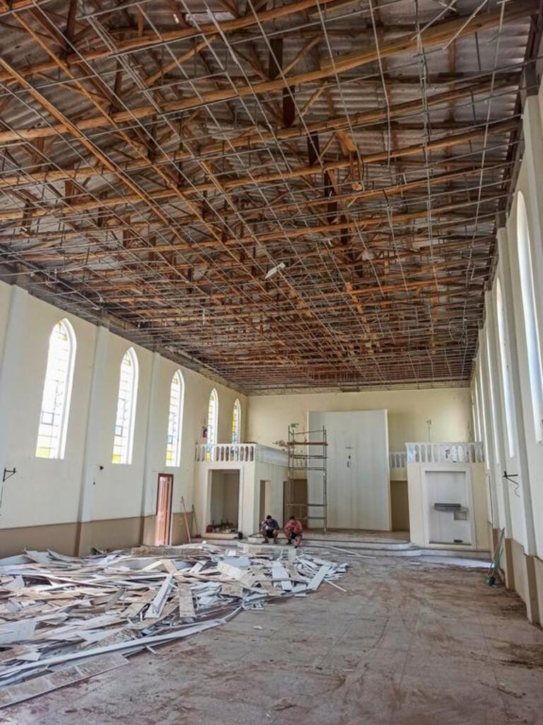 INICIADA A REFORMA DA IGREJA MATRIZ DE SÃO JOÃO DO SUL