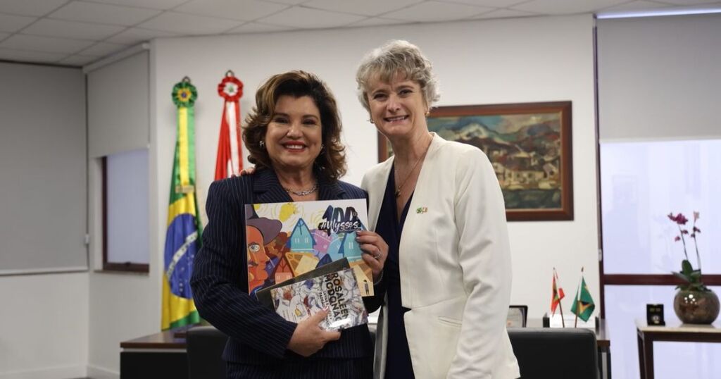 Vice-governadora recebe embaixadora da Irlanda no Brasil e apresenta SC como destino para investidores e turistas