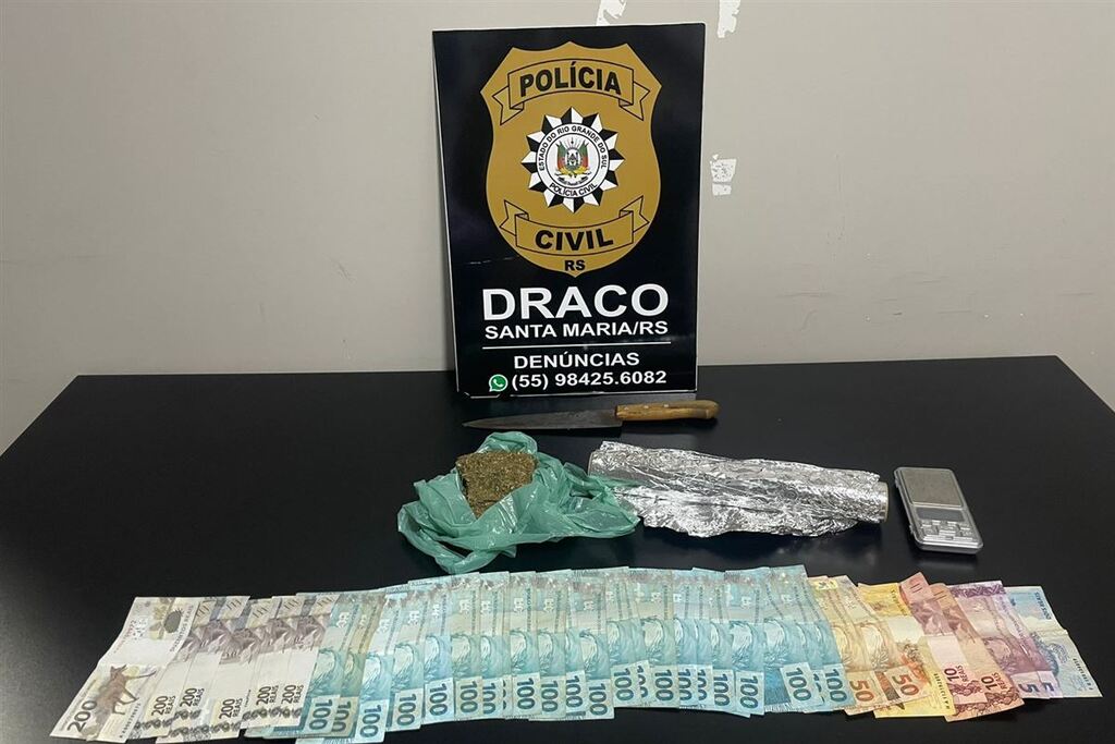 Jovem é preso por tráfico de drogas no Bairro Tancredo Neves em Santa Maria