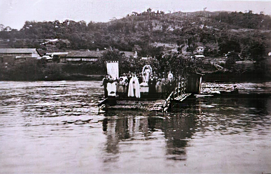 VOLTANDO NO TEMPO -travessia da balsa Rio do Peixe, limite de Capinzal e Ouro