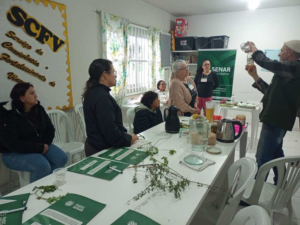 Cultivo de Plantas Medicinais é tema de curso no Cras de Otacílio Costa