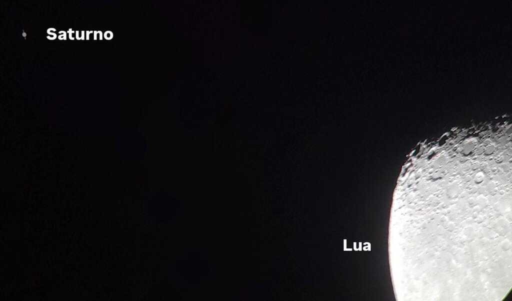 Lua e Saturno juntos? Entenda fenômeno visto no céu de Santa Maria