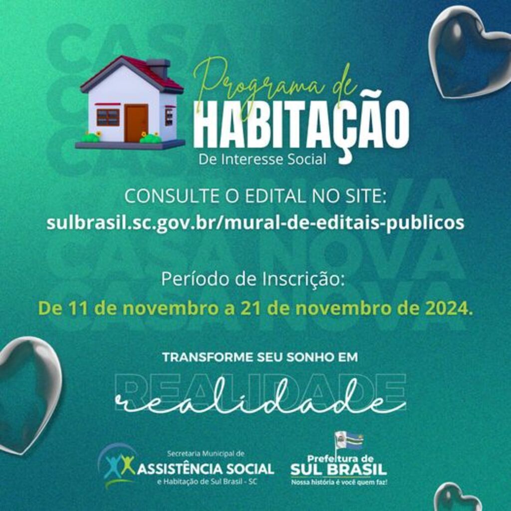 Sul Brasil abre inscrições para o Programa de Habitação de Interesse Social