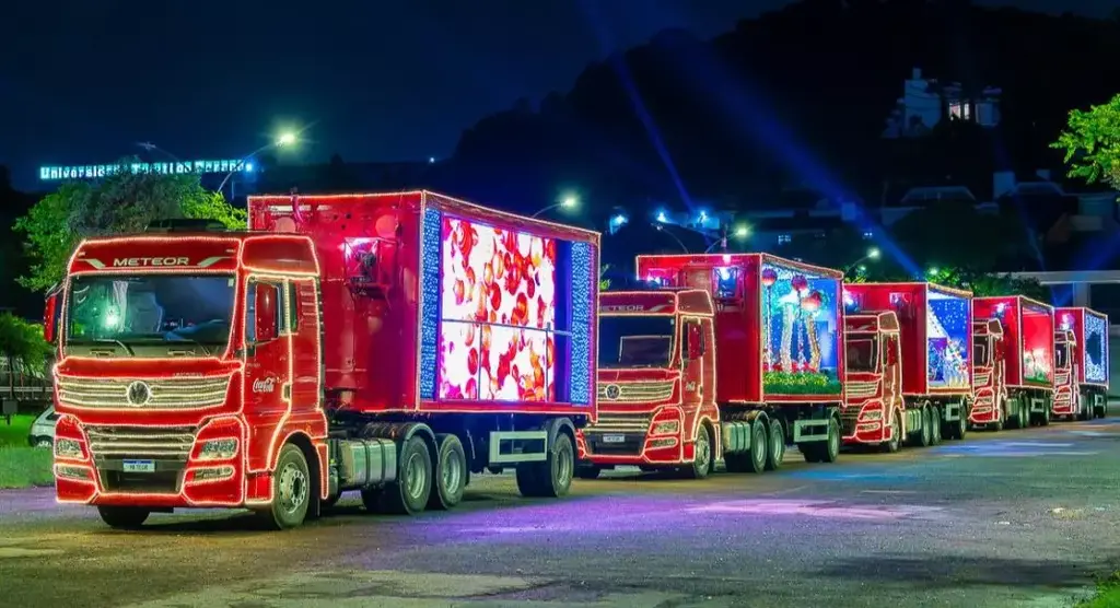 Caravana Iluminada da Coca-Cola chega a Joinville no dia 16 de dezembro