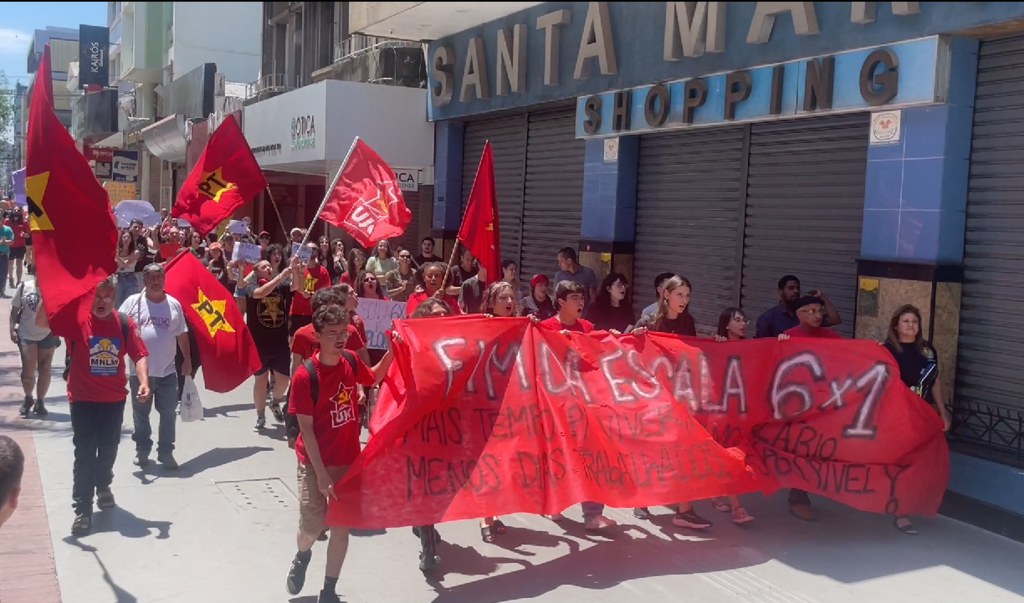 Ato pelo fim da escala 6x1 é realizado em Santa Maria