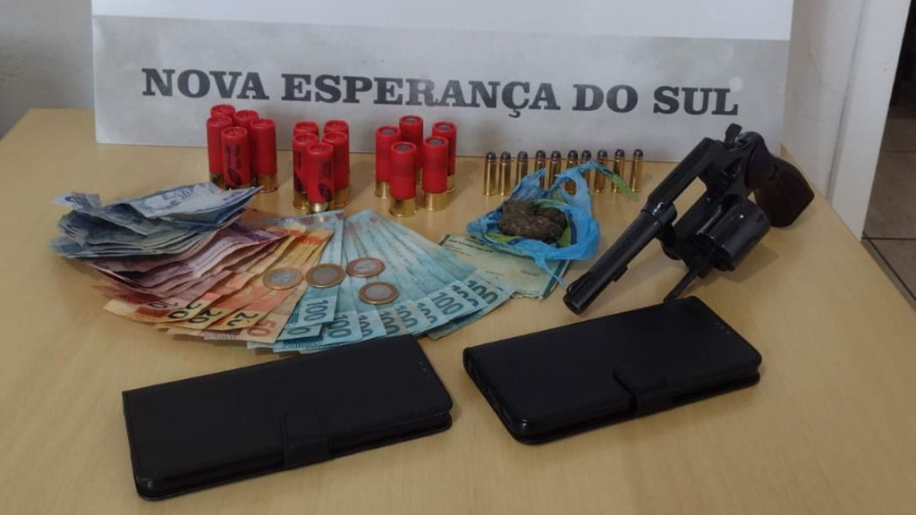 Brigada Militar realiza prisão por porte ilegal de arma de fogo em Nova Esperança do Sul