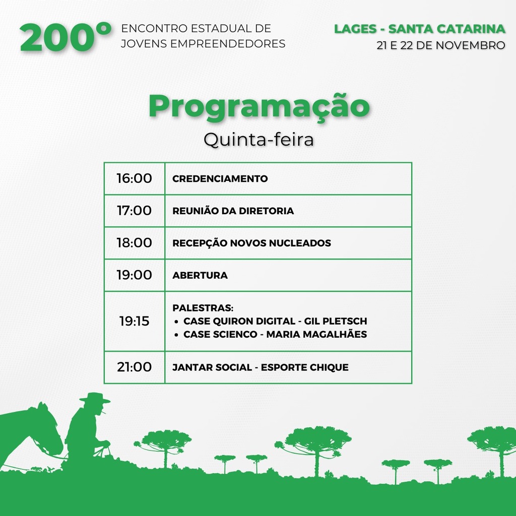 Maior encontro de jovens empreendedores de Santa Catarina acontece nesta quinta (21) e sexta (22) em Lages