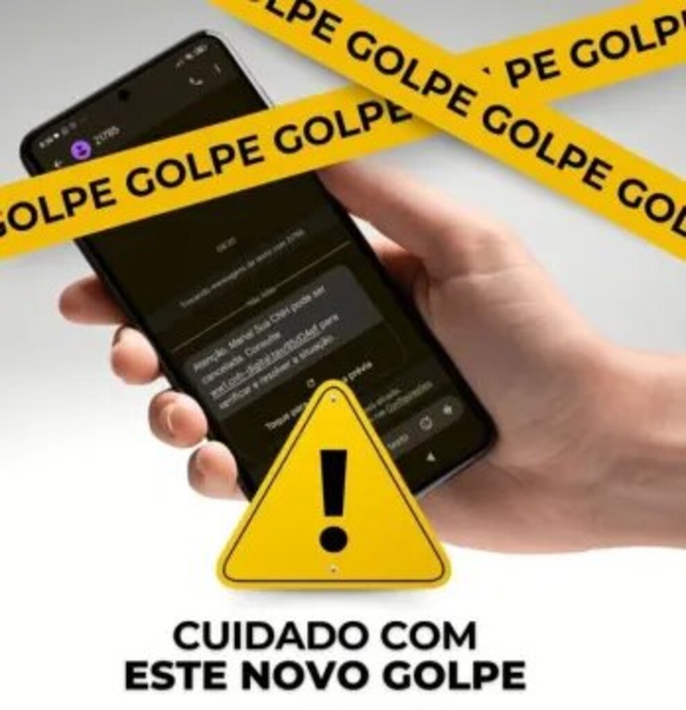 Detran alerta para golpes por mensagens SMS