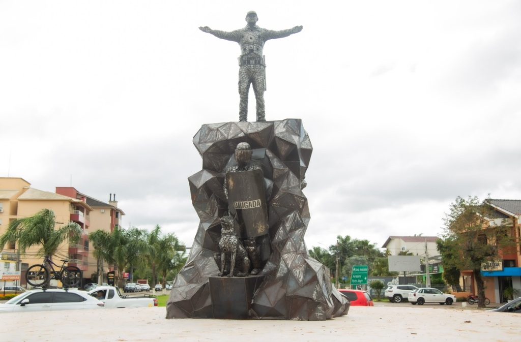 Monumento em homenagem à Brigada Militar será inaugurado nesta sexta na Faixa Velha