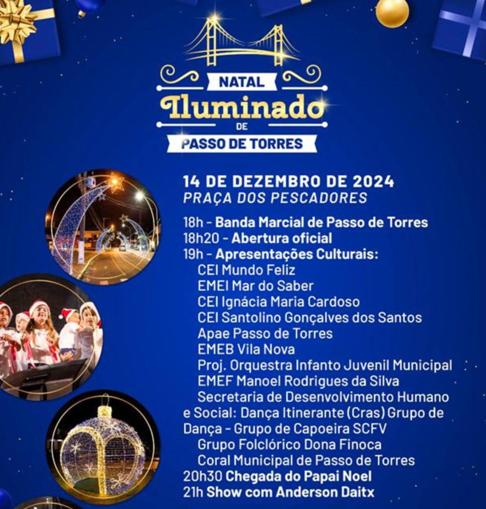 PASSO DE TORRES SE PREPARA PARA MAIS UM NATAL ILUMINADO