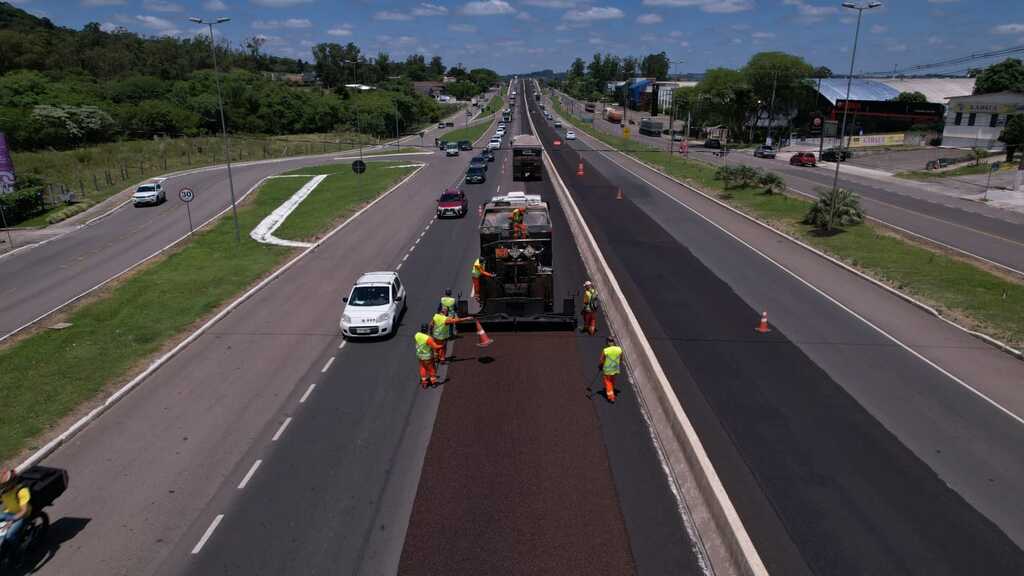 Bloqueios entre o viaduto da rodoviária e o Trevo da Uglione em Santa Maria seguem até quarta