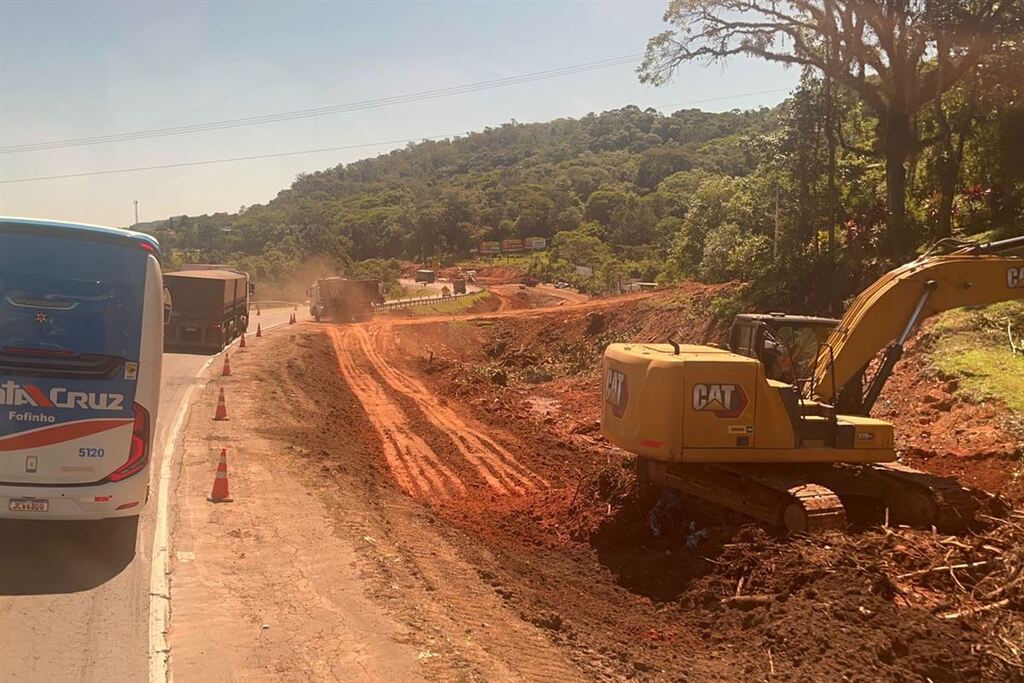 Foto: Rafael Menezes - As intervenções serão realizadas no trecho entre o km 101+750 e o km 101+300, próximo ao trevo de acesso à Avenida Melvin Jones, em Santa Cruz do Sul