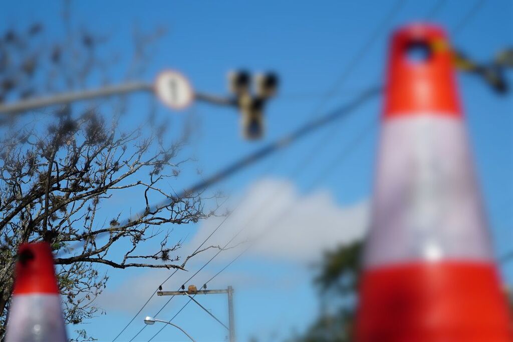 Oito cones de sinalização são furtados na Avenida Medianeira em Santa Maria