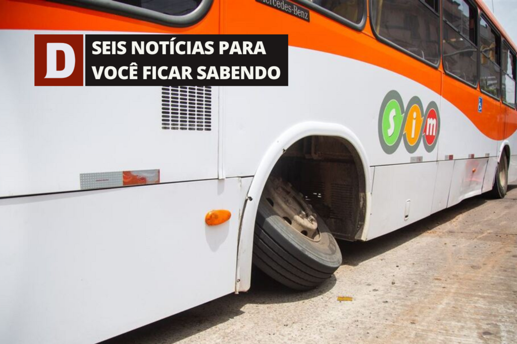  ​Ônibus que bateu em poste no centro de Santa Maria passará por perícia para apontar a causa do acidente e outras 5 notícias