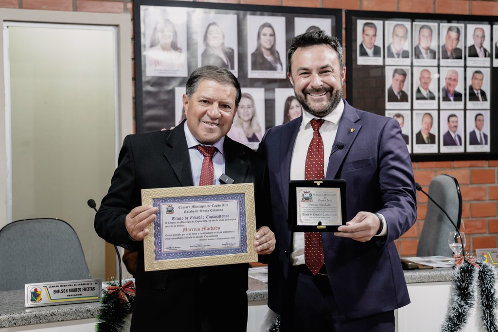 Deputado Marcius Machado recebe título de cidadão capãoaltense