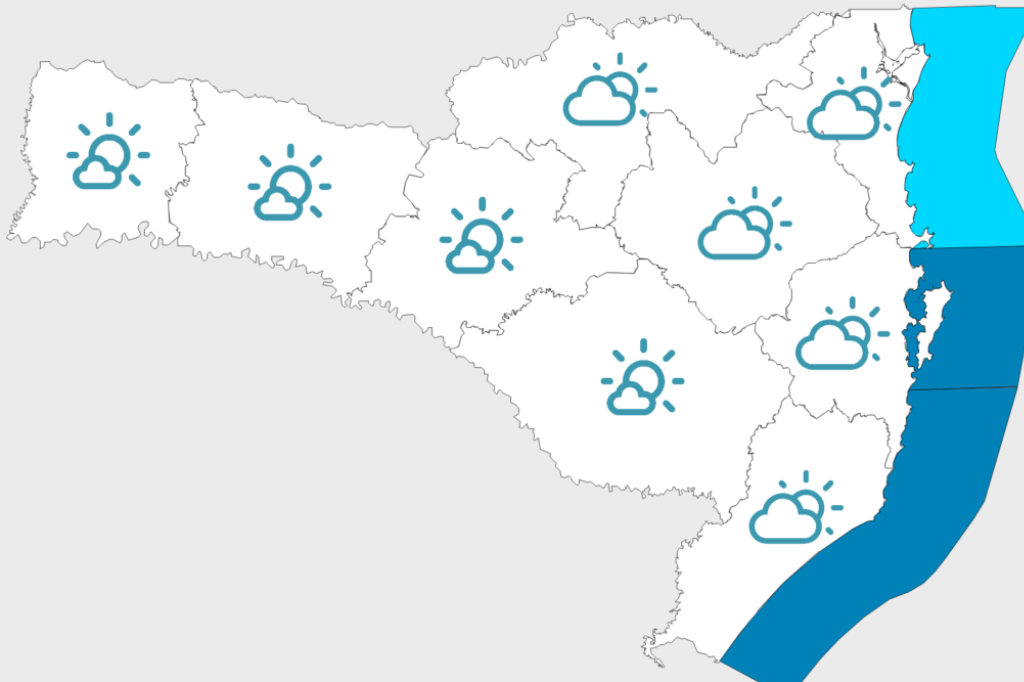 Imagem divulgação - Apesar do sol; previsão mostra que tempo continuará instável nos próximos dias