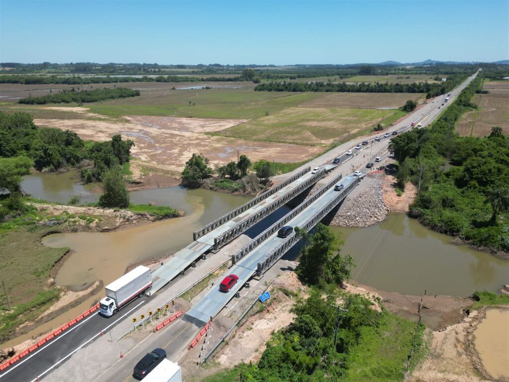 Com promessa de iniciar em novembro, nova ponte da RSC-287 vai atrasar meses