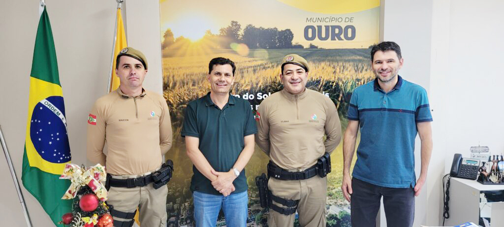 Prefeitura e Polícia Militar discutem estratégias para melhorar a segurança pública em Ouro