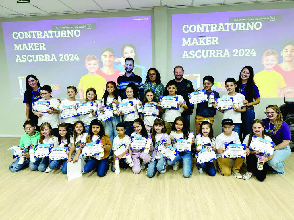 Ascurra forma 70 alunos nas Oficinas de Maker