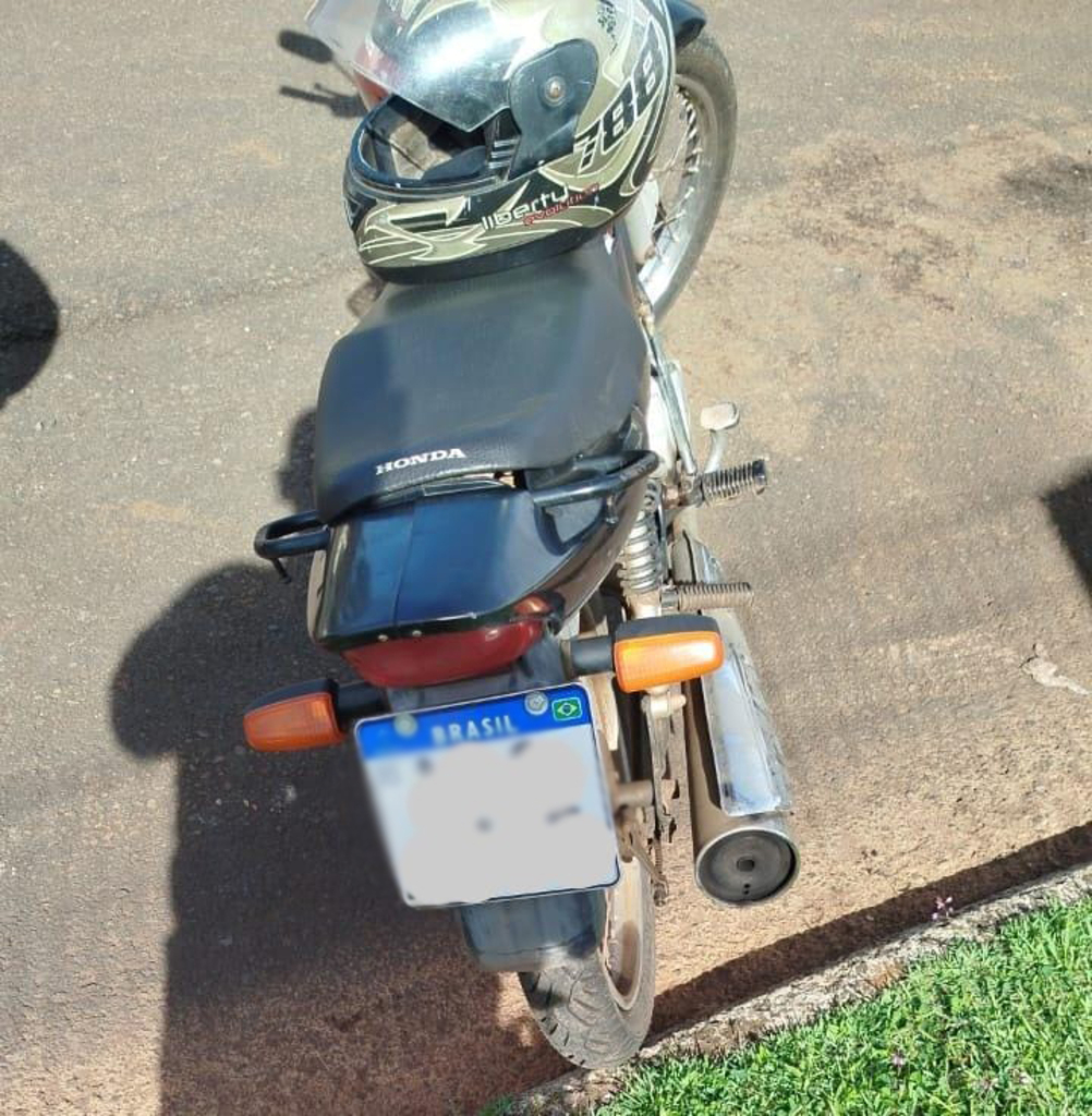 Polícia Militar recupera motocicleta furtada em Guaraciaba