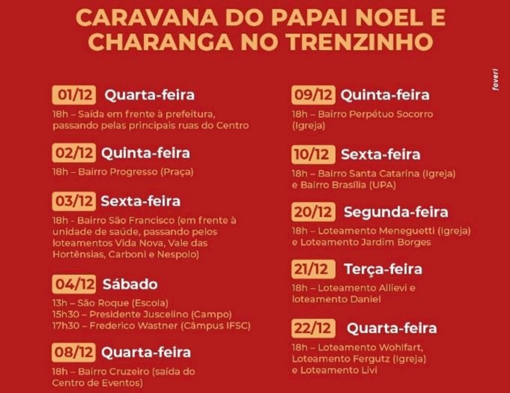 Início das atrações do Natal Show