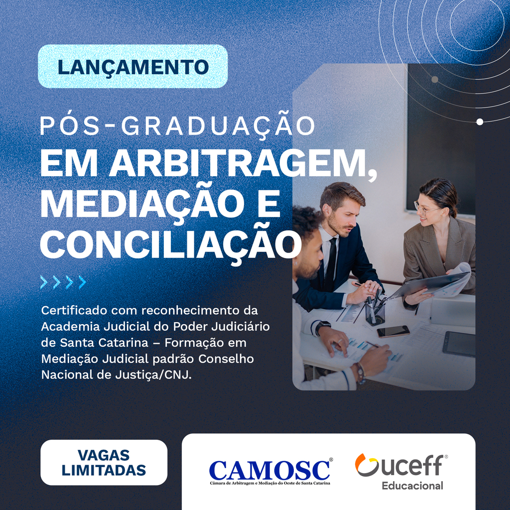 UCEFF Educacional lança Pós-Graduação em Arbitragem, Mediação e Conciliação