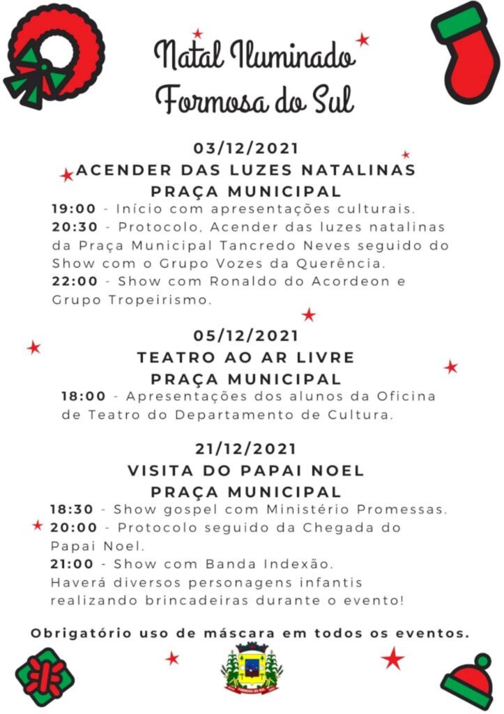 Programação do Natal Iluminado é definida