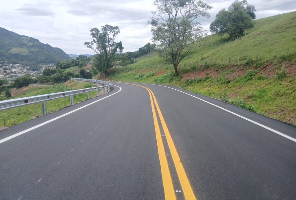 Foto Daer, Divulgação - ERS-149 entre Nova Palma e Pinhal Grande está totalmente asfaltada.