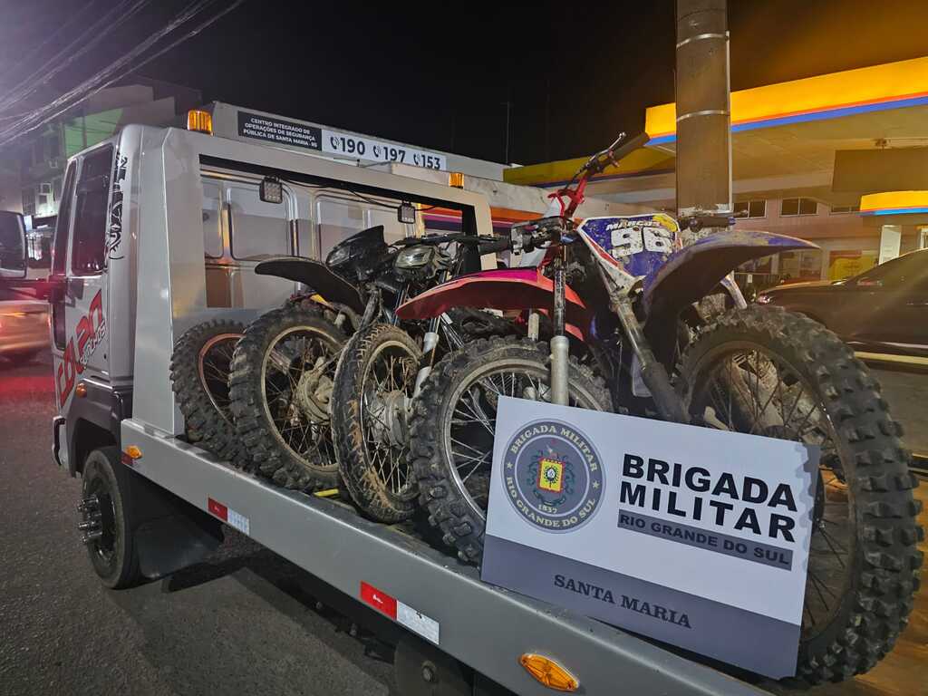 Jovens são presos por receptação de motocicletas no distrito de Arroio Grande, em Santa Maria