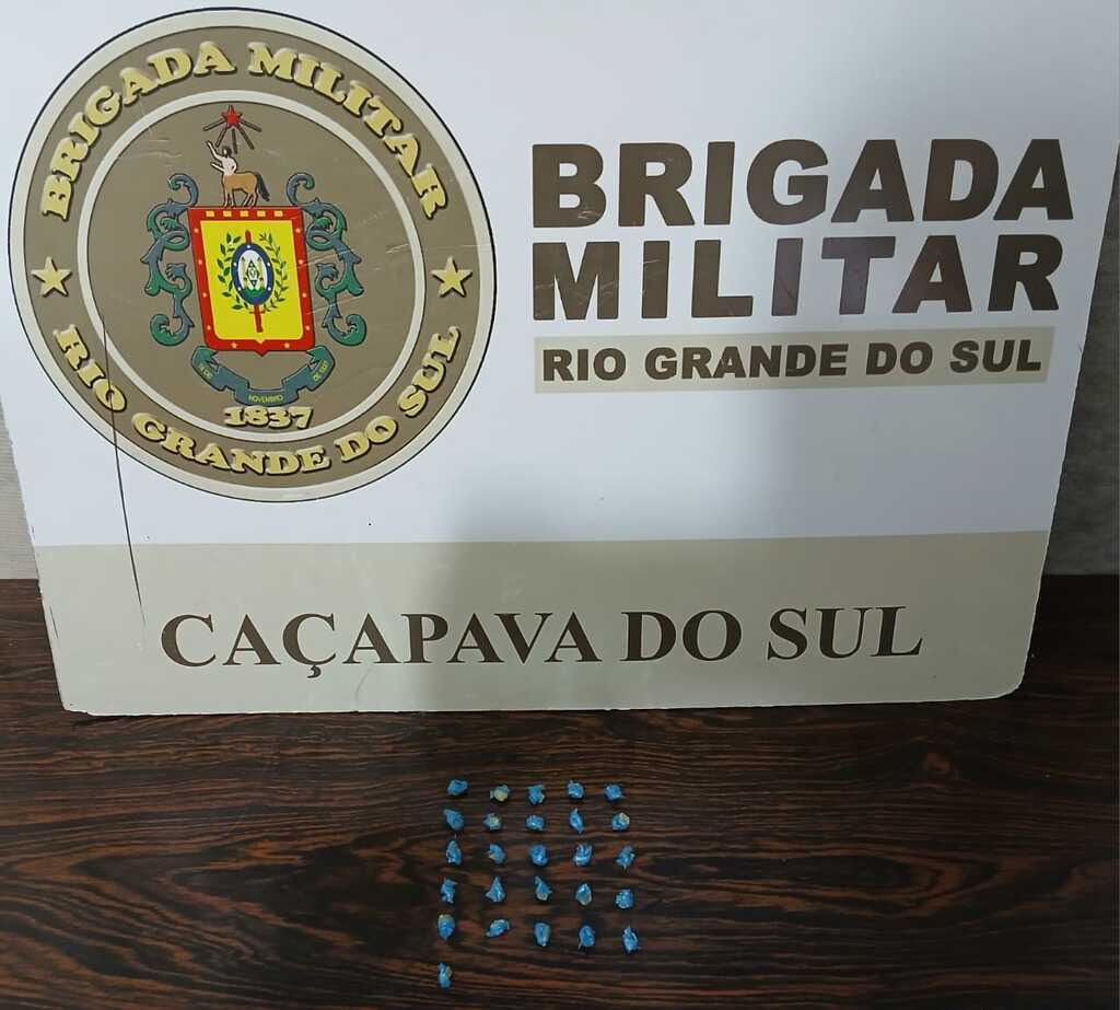 Jovem é preso por tráfico de drogas em Caçapava do Sul