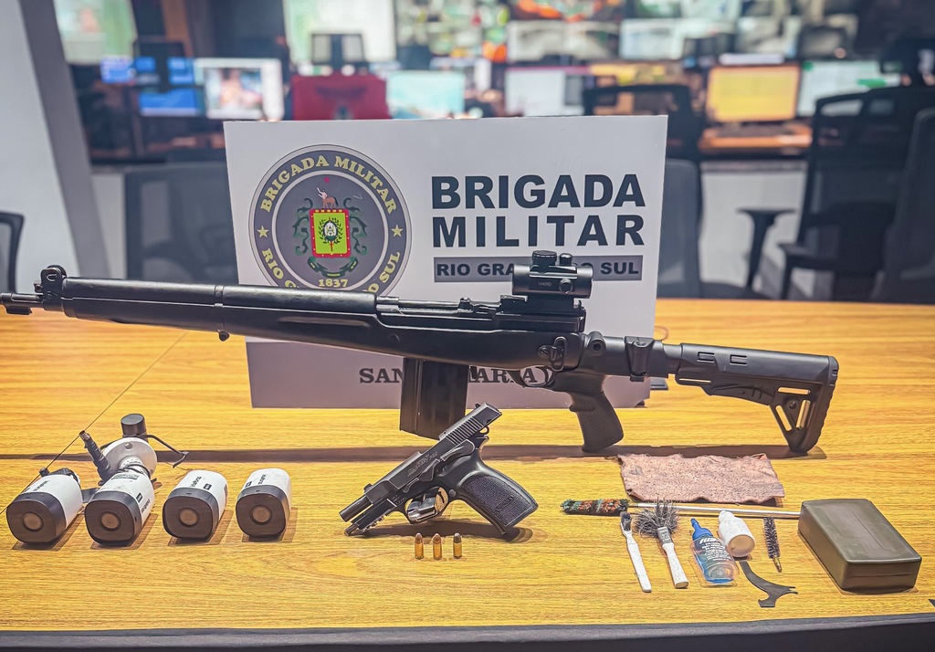 Operação da Brigada Militar resulta na apreensão de fuzil em Santa Maria