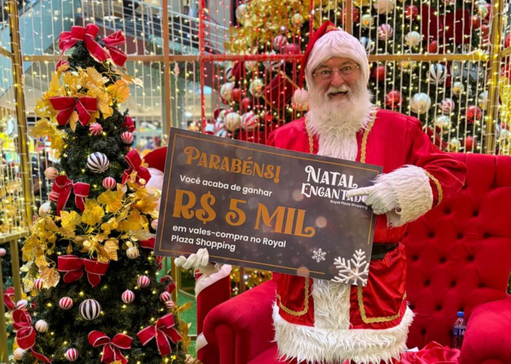 Campanha Natal Encantado do Royal premia seis clientes com R$ 50 mil em vale-compras