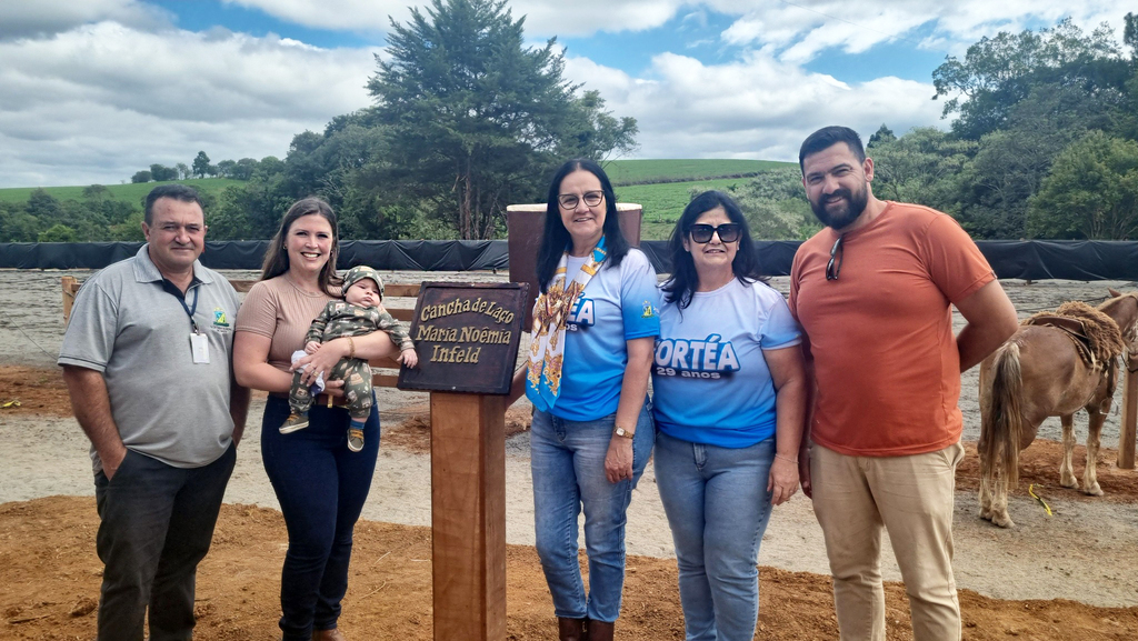 Zortéa inaugura Cancha de Laço “Maria Noêmia Infeld”