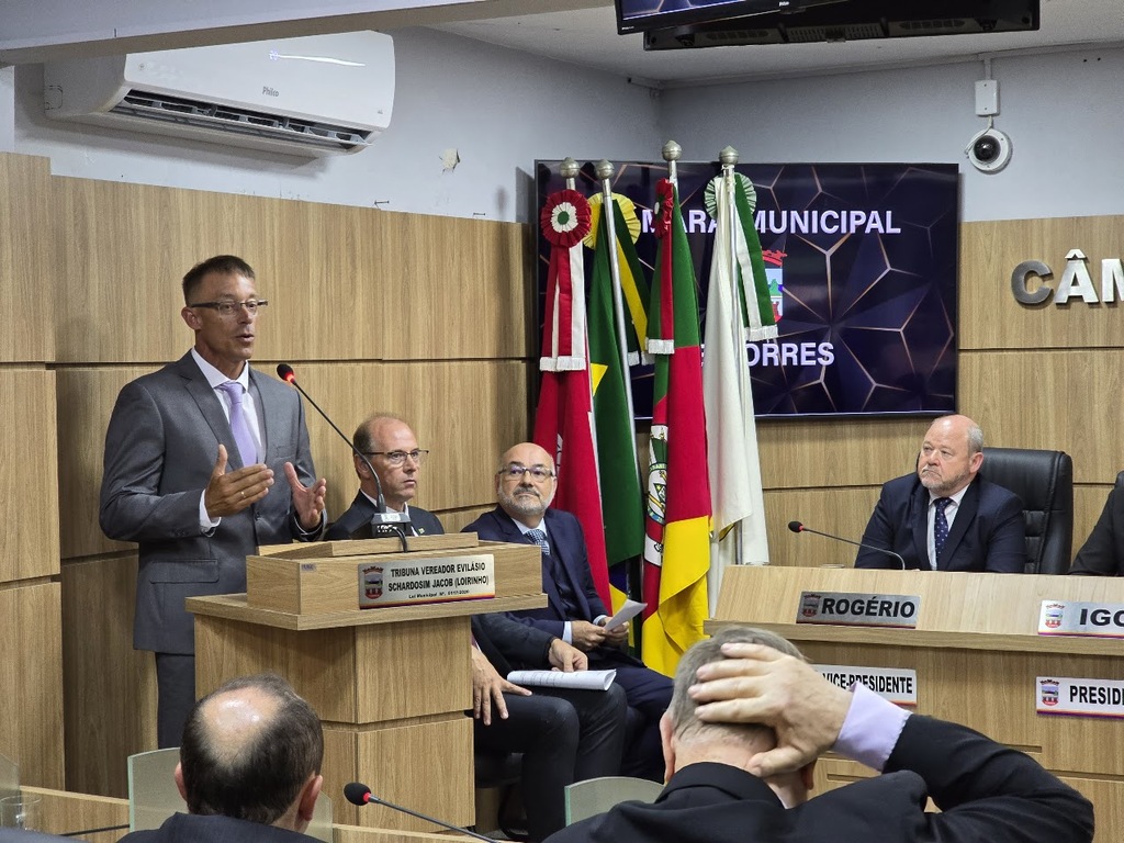 NESSA LEGISLATURA, TORRES TERÁ UM DEBUTANTE NA CÂMARA, O VEREADOR JOSÉ RICARDO RIBEIRO MILANEZ, O ZÉ MILANEZ