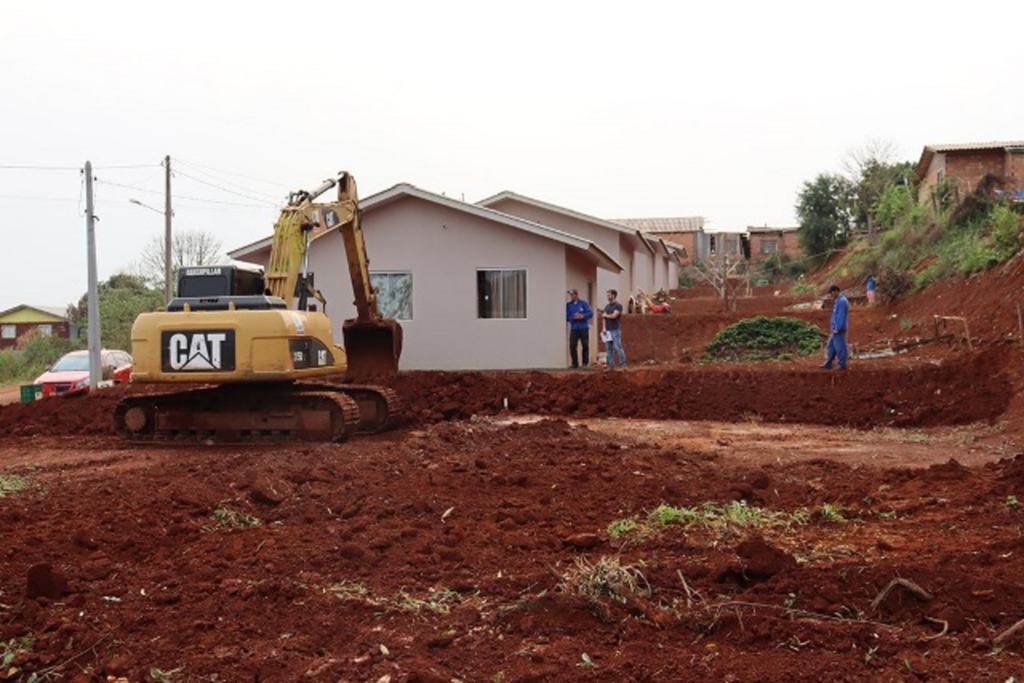 Construção de praça