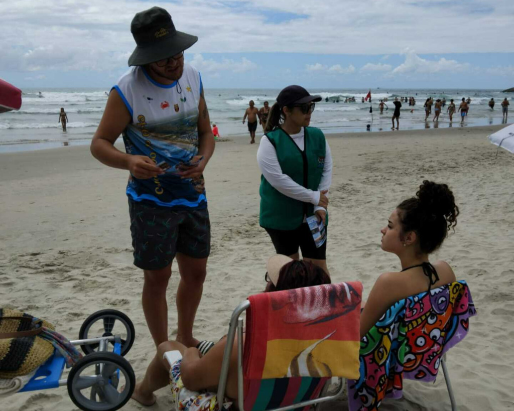 Praia da Saudade recebe ação de educação ambiental 