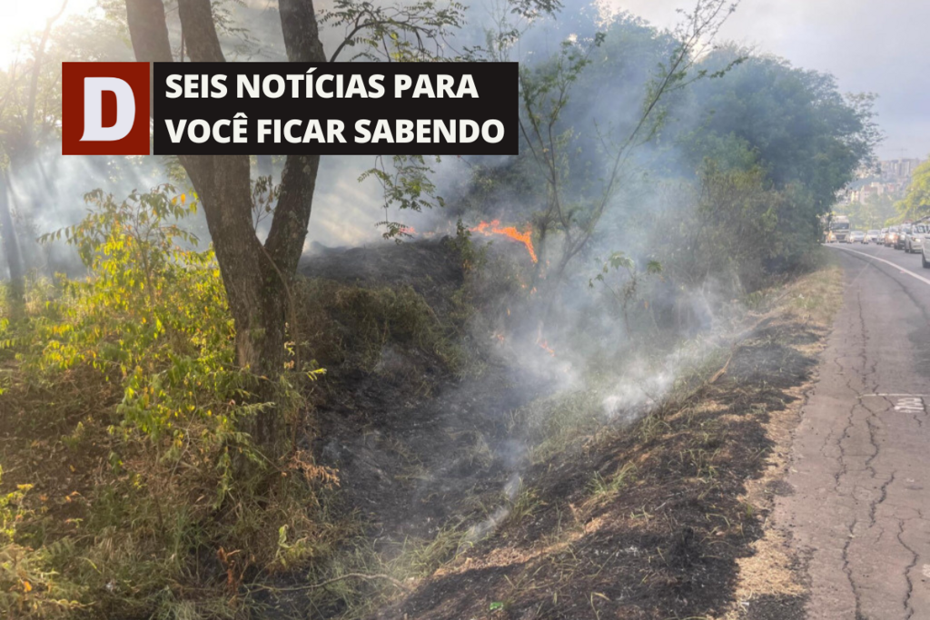 Com falta de chuva, ocorrência de focos de incêndio aumenta em 84% em Santa Maria e outras 5 notícias