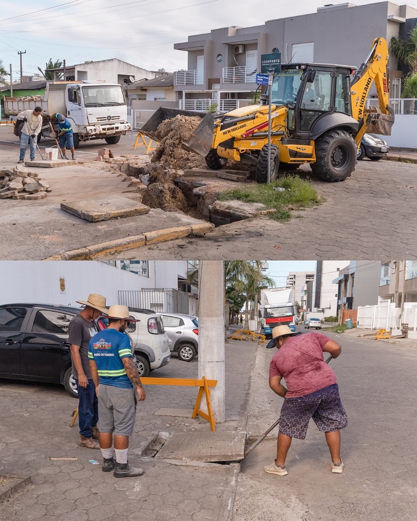 SECRETARIA DE OBRAS INTENSIFICA AÇÕES DURANTE A ALTA TEMPORADA EM PASSO DE TORRES