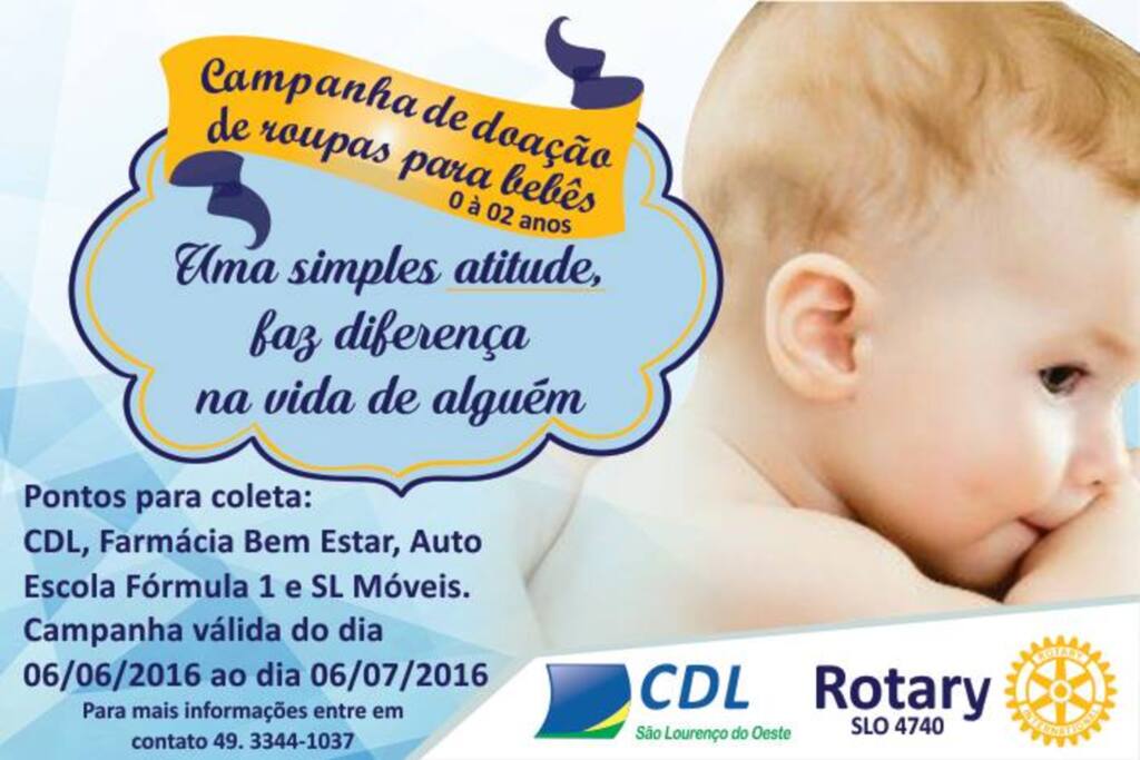 CDL e Rotary Club realizam Campanha de Doação de Roupas