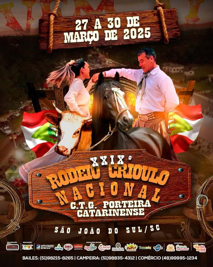 CTG PORTEIRA CATARINENSE DE SÃO JOÃO DO SUL PREPARA O XXIX RODEIO CRIOULO NACIONAL